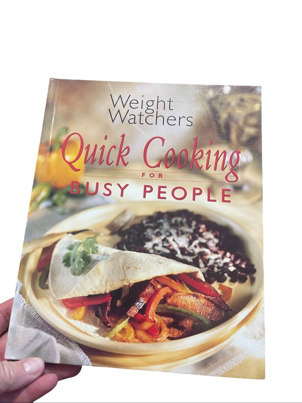 Weight Watchers Quick Cooking for Busy People Cookbook Illustrated Hardcover